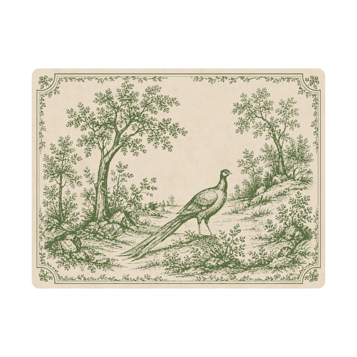 Individuales Vintage - Faisan