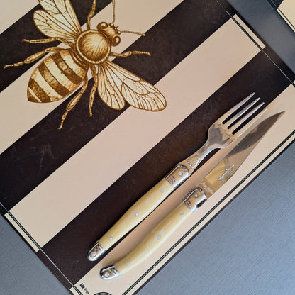 Individuales Rayas - Abeja