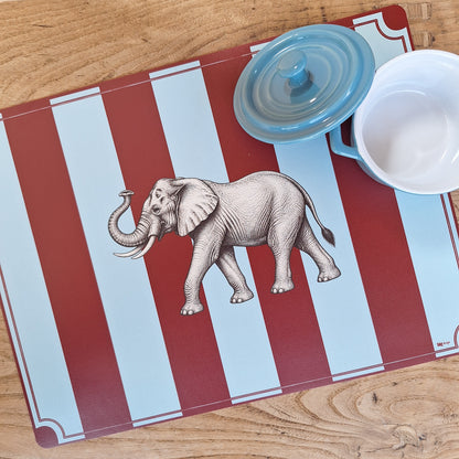 Individuales Rayas - Elefante