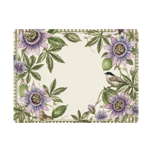 Individuales Tropical - Flores moradas