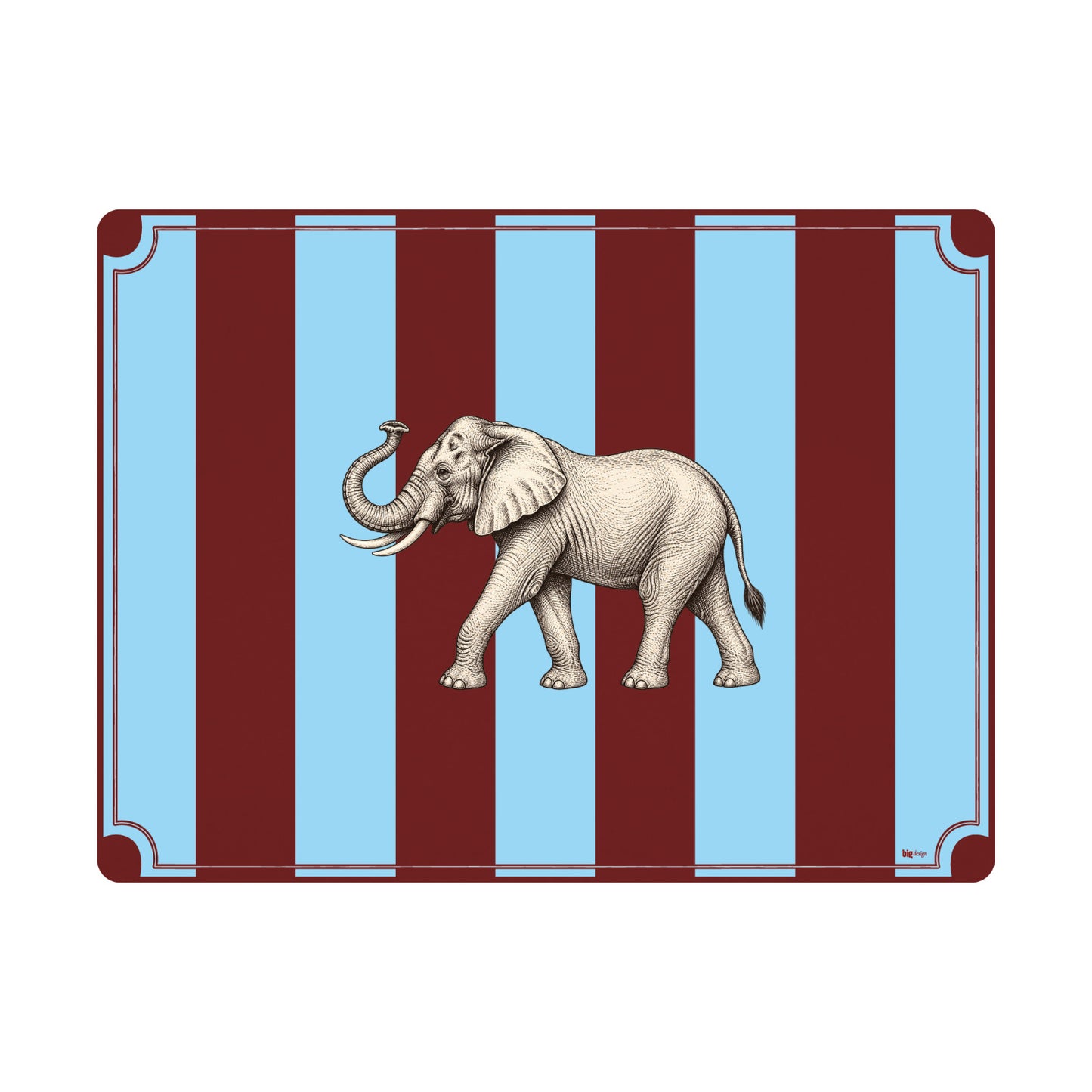 Individuales Rayas - Elefante